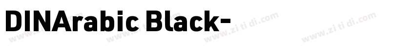 DINArabic Black字体转换 DINArabic Black字体转换